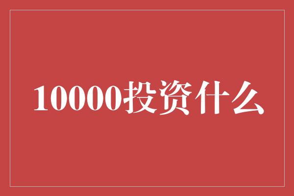 10000投资什么