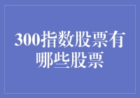 300指数里的股票都有谁？让我给你科普科普