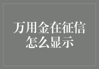 万用金贷款在信用报告中的显示与解读