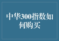 如何购买中华300指数？从入门到精通，只差一个幽默的教程！