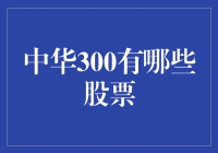 中华300：探索中国最具代表性的股票投资组合