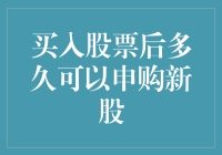 买入股票后多久可以申购新股：策略与实务指南