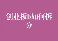 创业板B的分身术——如何将一个企业分成俩，还能同时拥有爱情与面包？