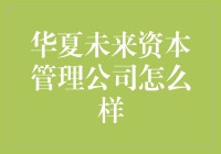 华夏未来资本管理公司：理性投资与稳健成长的典范