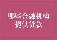 哪些金融机构提供贷款：构建个人和企业融资桥梁