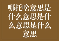 探讨哪托一词的多重含义