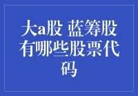 市场分析：大盘蓝筹股的股票代码全解读