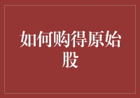 如何在合法合规的前提下购得原始股：策略与注意事项