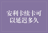 安利卡续卡可以延迟多久：解析信用卡续卡的灵活性与限制