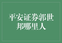 平安证券郭世邦：深耕金融市场的生力军