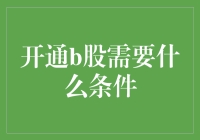 怎样才能玩转B股？你需要的条件都在这里啦！