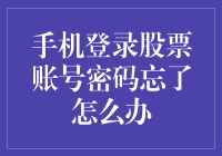 手机登录股票账号密码忘了怎么办：策略与安全考量