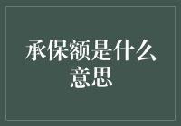 承保额：保险合同中不可或缺的保障标尺