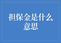 担保金的含义与应用：保障交易安全的金融工具