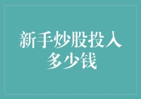 炒股新手的资金投入策略：理性规划，风险可控