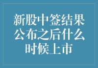 新股中签结果公布之后，上市时间表揭秘：从揭晓到敲钟的奇妙旅程