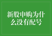 新股申购为何不见配号？