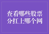 如何查看哪些股票分红上哪个网：一个全面指南