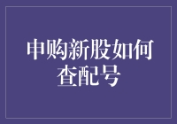 申购新股如何查配号：解锁暗藏其中的财富密码