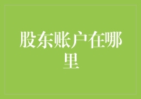 股东账户，你到底藏在哪儿？——寻找我家的小金库