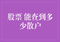 股票市场中能查到多少散户：以技术视角探究