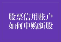 如何在股票信用账户中成功申购新股