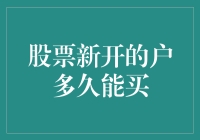 股票新开户多久能买入——新手投资指南