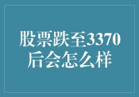 股票指数跌至3370：市场反应与未来展望