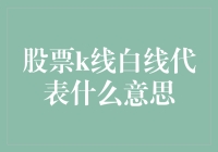 K线图里那根白线，真是丈二和尚摸不着头脑？