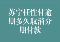 苏宁任性付的任性代价：逾期多久分期就自由散漫了？