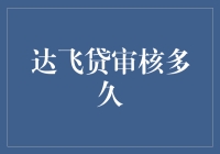 达飞贷审核流程解析：解析速度与效率