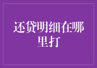 还贷明细打哪找？别急，这里有招！