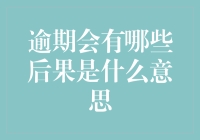 逾期的后果：法律条文背后的社会影响