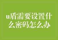 如何安全地设置和保护您的U盾密码？